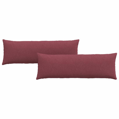 Poduszki na sofę 2 pcs Czerwone wino 120 x 40 cm tkanina