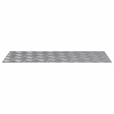 Stopień Prostokątny 2 pcs Srebrny 90 x 40 cm Aluminium
