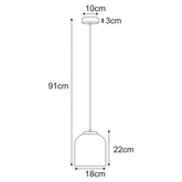 Lampa wisząca K-5620 z serii CAPRI