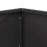 Kominek Czarny 60 x 60 x 35 cm Stal