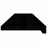 Stopnie schodowe, 2 szt. brązowoczarne 100x25x2 cm lite drewno dębowe