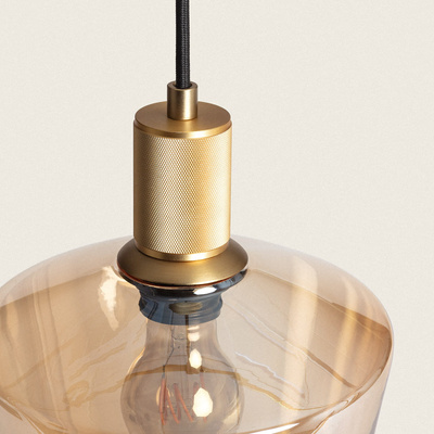 Lampa Wisząca Szklany kielich E27 20cm Abruzzo Ogi