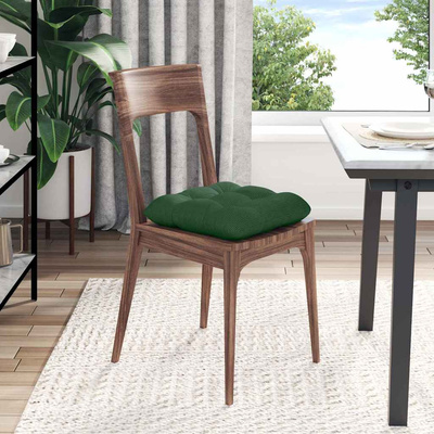 Poduszki na siedziska 4 pcs Ciemna zieleń 45 x 45 cm