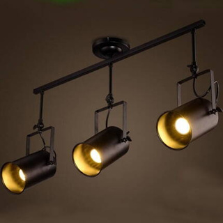 Lampa sufitowa REGULOWANA 3 x E27 czarna