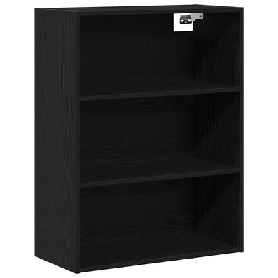 Highboard 2 szt. Czarny Dąb 69,5 x 34 x 180 cm