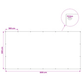 Plandeka z oczkami Szary antracytowy 3 x 6 m 180 gsm PE