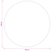 Obrus stołowy Okrągły Ciemnozielony Ø 140 cm Poliester