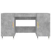 vidaXL Biurko, szarość betonu, 140x50x75 cm, materiał drewnopochodny wariant 10