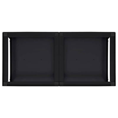 Podstawka na Pralkę 2 pcs Czarny 124,5 x 61,5 x 32,5 cm Stal