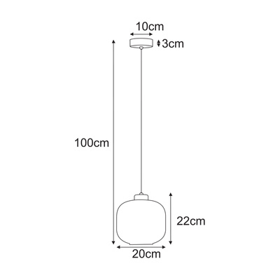 Lampa wisząca K-5660 z serii CAMPO