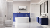 KABINA WALK-IN II INVENA TREND 100X200CM RYFLOWANA 8MM SHINY-GL.CZARNY