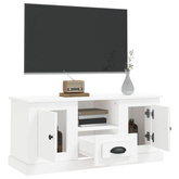 vidaXL Szafka pod TV, biała, 100x35,5x45 cm, materiał drewnopochodny