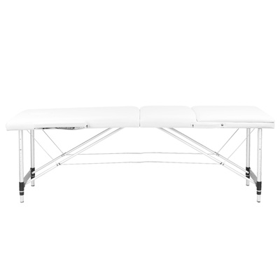 Stół składany do masażu aluminiowy komfort Activ Fizjo 3 segmentowy white 126968