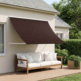 Markiza brązowy 350 x 150 cm 180 g / m? Poliester z powłoką PU