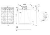 BRODZIK PRYSZNICOWY PROSTOKĄTNY ALVERO INVENA TREND, 80X110 CM BIAŁY
