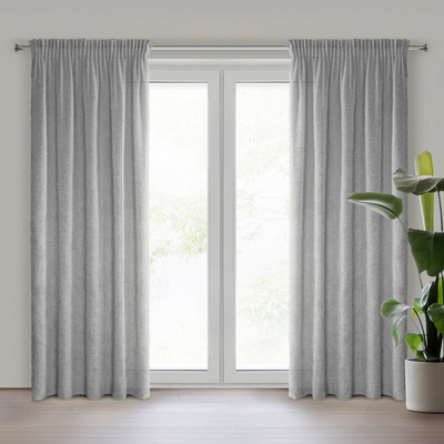 Zasłona Agis srebrna 140x270