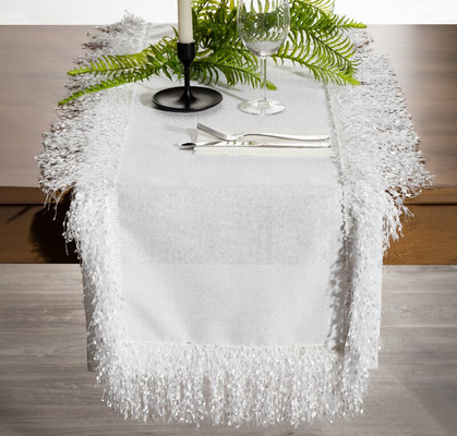 Bieżnik Jasper biały 40x140