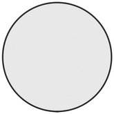 vidaXL Lustro ścienne, czarne, Ø 50 cm, okrągłe