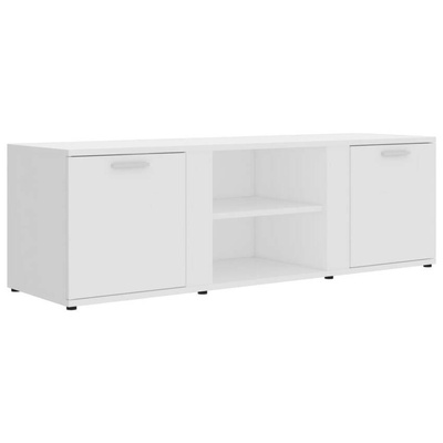 vidaXL Szafka pod TV, biała, 120x34x37 cm, materiał drewnopochodny