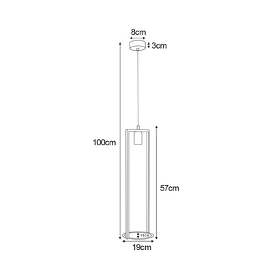 Lampa wisząca z kwietnikiem K-4038 z serii ESTERA