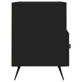 vidaXL Szafka pod TV, czarna, 80x36x50 cm, materiał drewnopochodny