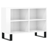 vidaXL Szafka pod TV, biała, wysoki połysk, 69,5x30x50 cm
