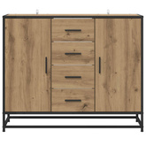 Bufet Dąb artisan 92 x 35 x 76 cm Drewno inżynieryjne
