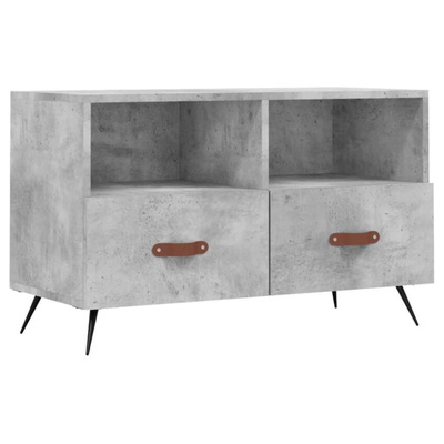 vidaXL Szafka pod TV, szarość betonu, 80x36x50 cm model standard