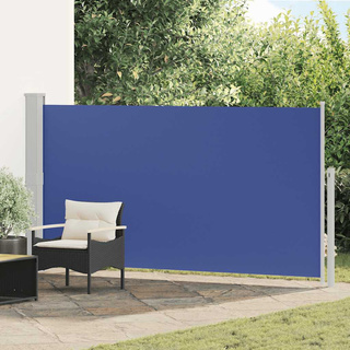 Wysuwana markiza boczna na taras, 170 x 300 cm, niebieska