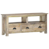 vidaXL Szafka pod TV, 110x30x50 cm, lite drewno mango