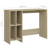 vidaXL Biurko pod laptopa, dąb sonoma, 102,5 x 35 x 75 cm