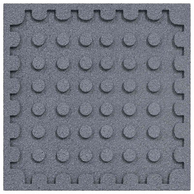 Płytki ochronne przed upadkiem 18 pcs Szary 50 x 50 cm Guma