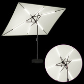 Parasol ogrodowy z oświetleniem LED i podstawą 200 x 300 cm