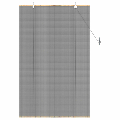 Roleta Szary 100 x 160 cm Bambus