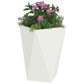 Donica Biały 50 x 50 x 75 cm Stal