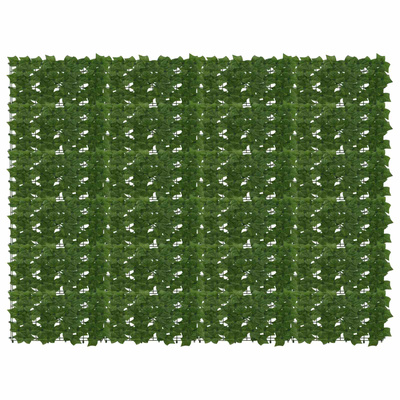 Parawan balkonowy z liśćmi zielony 200 x 150 cm