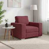 Fotel Czerwone wino 100 cm tkanina