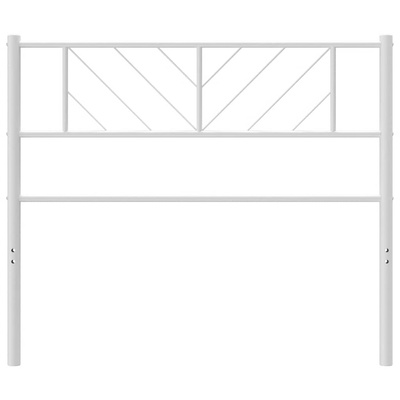 Metalowe wymienne wezgłowie, białe, 90 cm