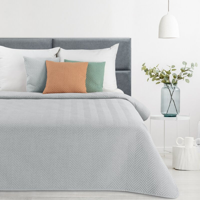 Narzuta Chon srebrna 220x240