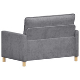 Sofa jasnoszary 126 x 81 x 87,5 cm Poliester