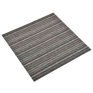 Dywan 20 pcs Antracytowy w paski 50 x 50 cm 100% polipropylen