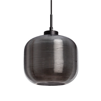 Lampa wisząca szklana szara E27 Abruzzo Bonzo