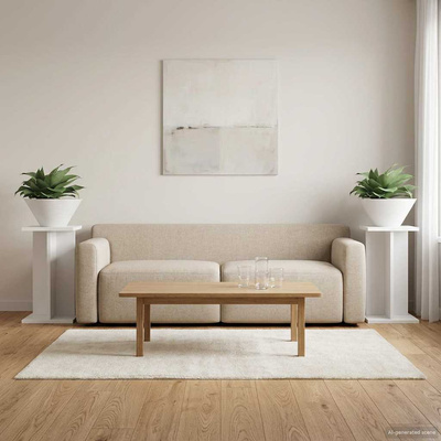 Stojak na rośliny 2 pcs Biały 25 x 25,5 x 40,5 cm