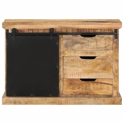 vidaXL Szafka, 80x30x55 cm, lite surowe drewno mango