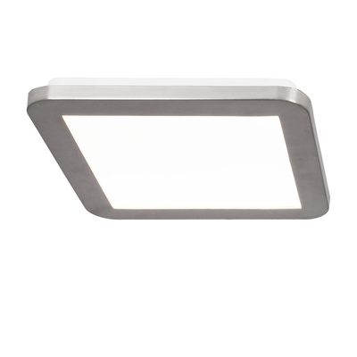Plafon do łazienki NEXIT minimalistyczny – srebrny satynowy 30 cm – plafon z funkcją ściemniania LED 3000K 18W IP44 
