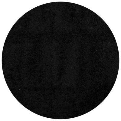 vidaXL Dywan z długim włosiem PAMPLONA, czarny, Ø 120 cm