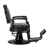 Gabbiano fotel barberski President Old Leather Zielony 148104
