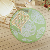 vidaXL Dywan na zewnątrz, zielony, ?120 cm, PP wariant 4