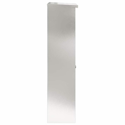 Skrzynka na przesyłki z drzwiami Srebrny 44,5 x 29 x 110,5 cm