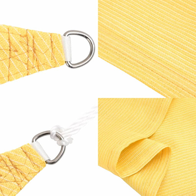 Żagiel przeciwsłoneczny, 160 g/m?, beżowy, 5x5 m, HDPE